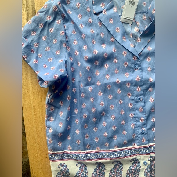 NWT Banana Republic button down short sleeve shirt size M - Picture 6 of 6